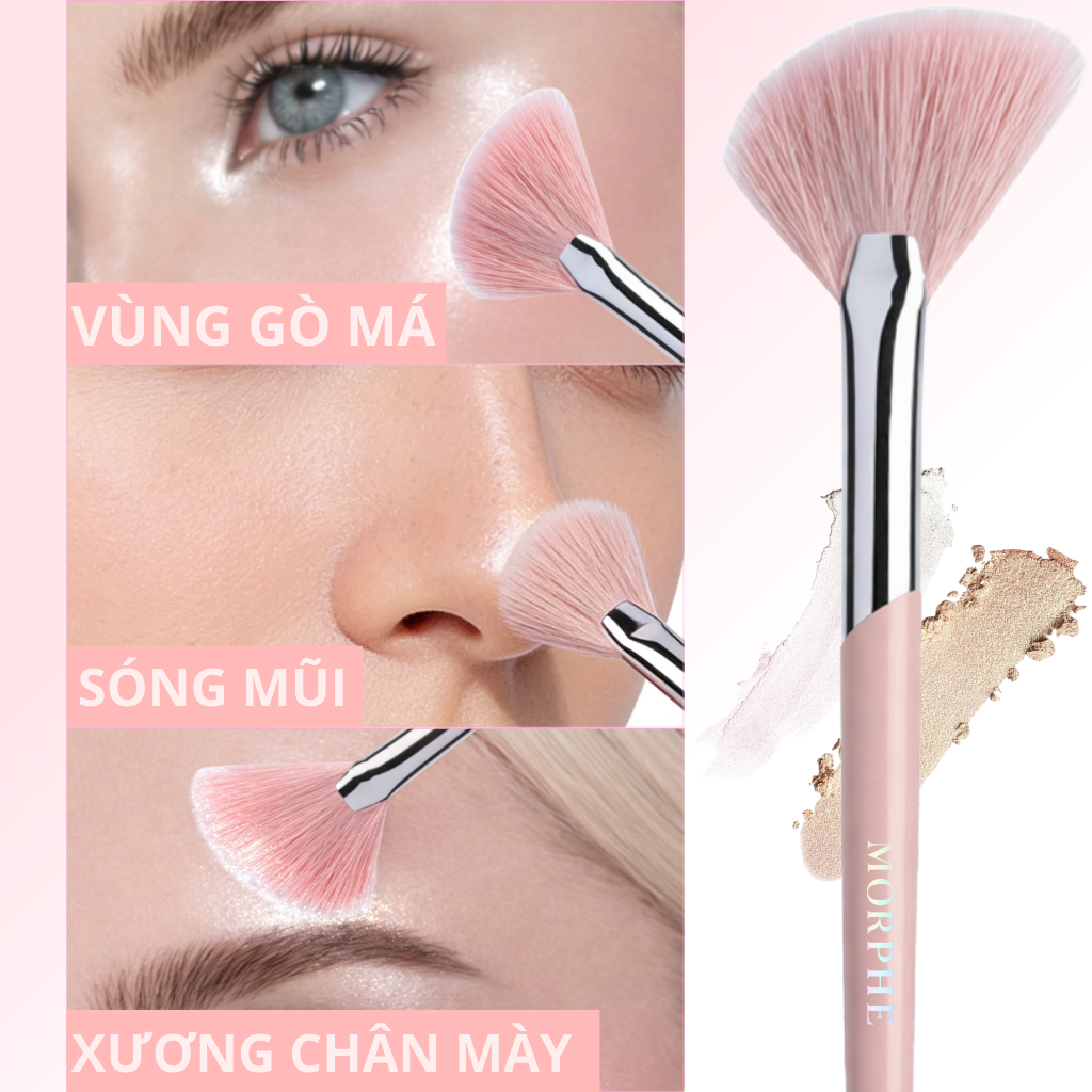 Cọ Trang Điểm Highlight Dạng Quạt Morphe Fan Highlight Brush M211